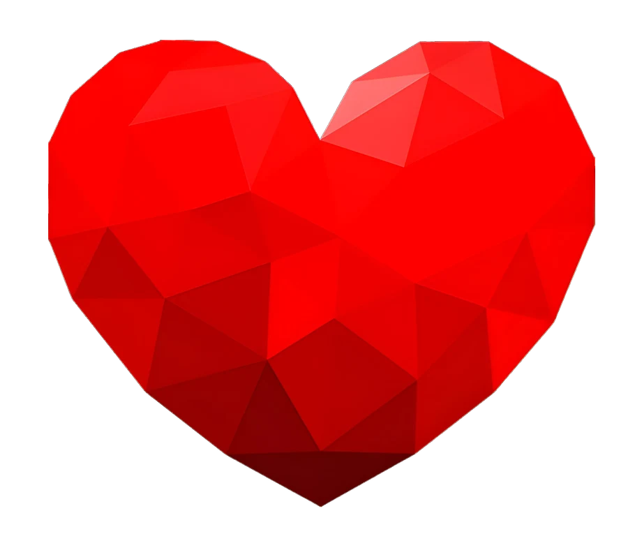 A plain heart silhouette, ready to fill