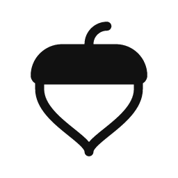 Acorn word art template