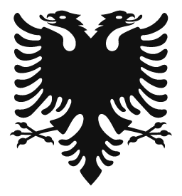 Albanian Eagle word art template