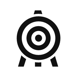 Archery Target word art template