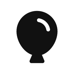 Balloon word art template