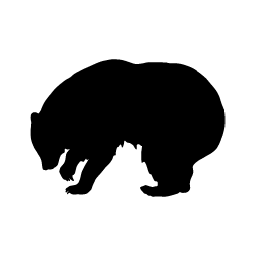 Bear word art template