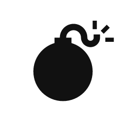 Bomb word art template