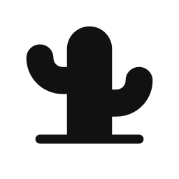 Cactus word art template