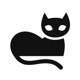Lying Cat word art template