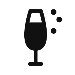 Champagne Flute word art template