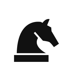 Chess Knight word art template