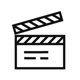 Clapperboard word art template