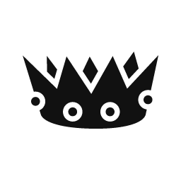Crown word art template