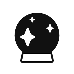 Crystal Ball word art template