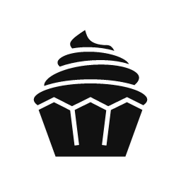 Cupcake word art template