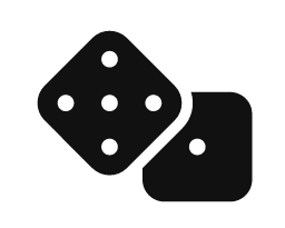 Dice word art template