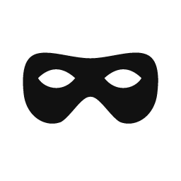 Hero Mask word art template