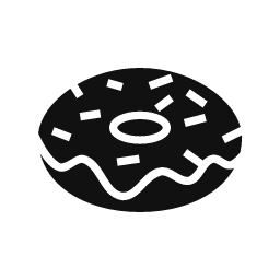 Donut word art template