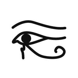 Eye of Horus word art template