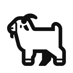 Goat word art template