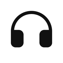 Headphones word art template
