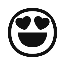 Heart Eyes word art template