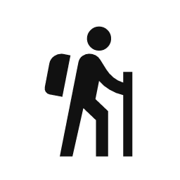 Hiker word art template