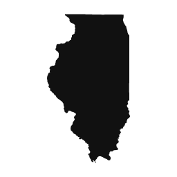 Illinois word art template