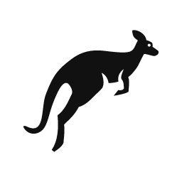 Kangaroo word art template
