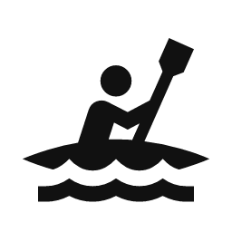 Kayaker word art template