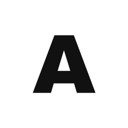 Letter A word art template