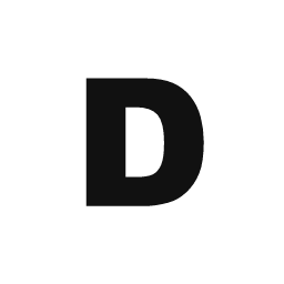 Letter D word art template
