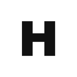 Letter H word art template