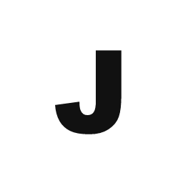 Letter J word art template