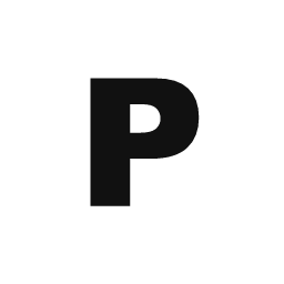 Letter P word art template