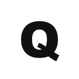 Letter Q word art template