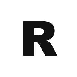 Letter R word art template
