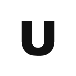 Letter U word art template