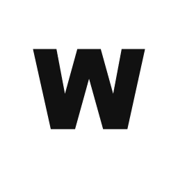 Letter W word art template