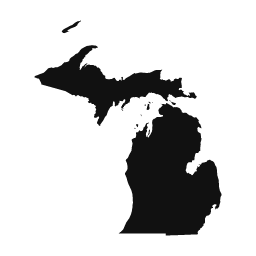 Michigan word art template