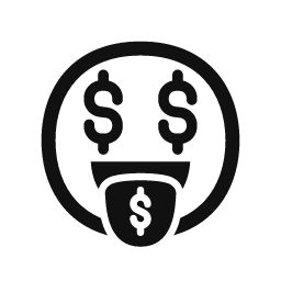 Money Mouth word art template