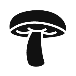 Mushroom word art template