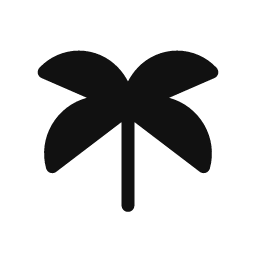 Palm Tree word art template