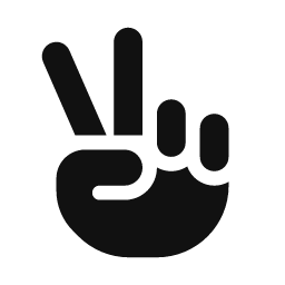 Peace Sign word art template