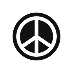 Peace Symbol word art template