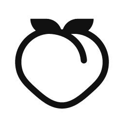 Peach word art template