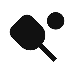 Pickleball Paddle word art template