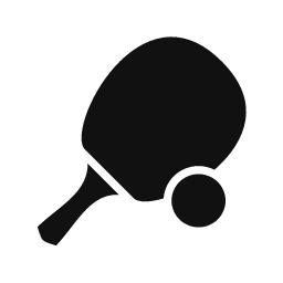 Ping-Pong Bat word art template
