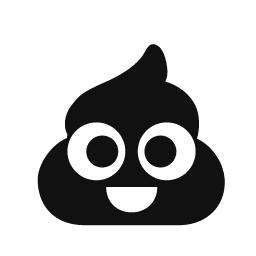 Pile of Poo word art template