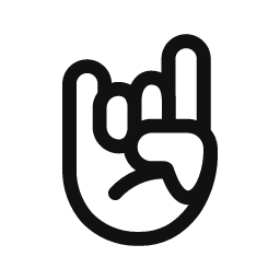 Rock On word art template