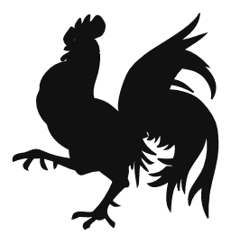 Gallic Rooster word art template