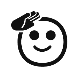 Saluting word art template