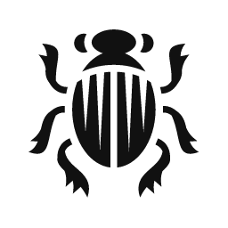 Scarab Beetle word art template