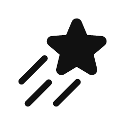 Shooting Star word art template